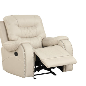 Ashley Cream Oversized 3-Piece Reclining Living Room Set