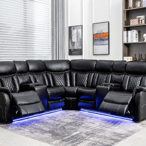 Batman Black Power Reclining Sectional