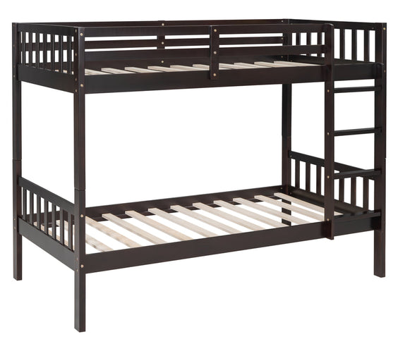BB10 Twin/Twin Bunk Bed Espresso