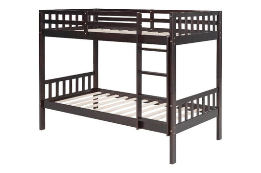 BB10 Twin/Twin Bunk Bed Espresso