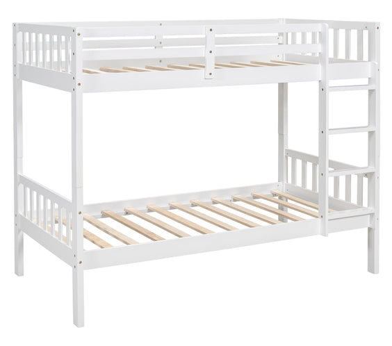 BB11 Twin/Twin Bunk Bed White