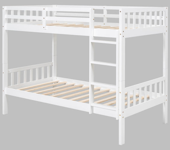 BB11 Twin/Twin Bunk Bed White