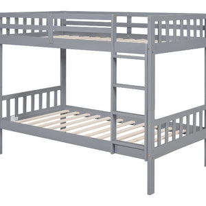 BB13 Twin/Twin Bunk Bed Gray