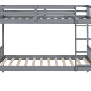 BB13 Twin/Twin Bunk Bed Gray