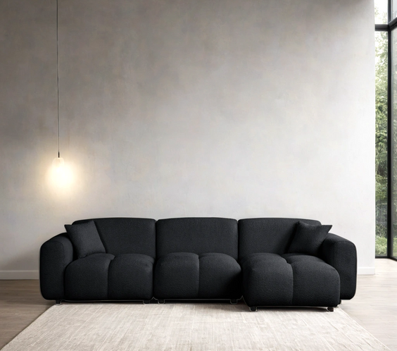 Bella Black Sectional