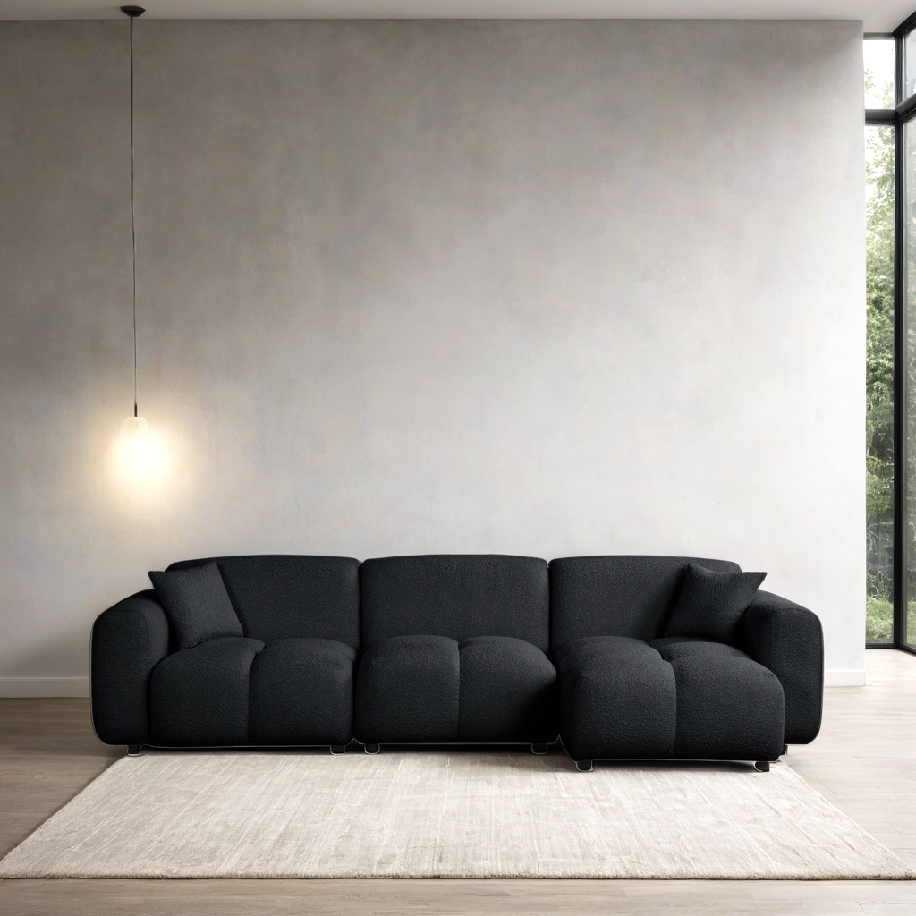 Bella Black Sectional **NEW ARRIVAL**