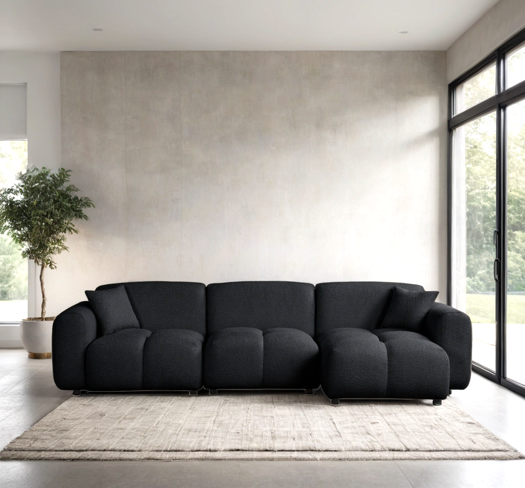Bella Black Sectional **NEW ARRIVAL**
