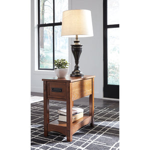 Breegin Brown Chairside End Table