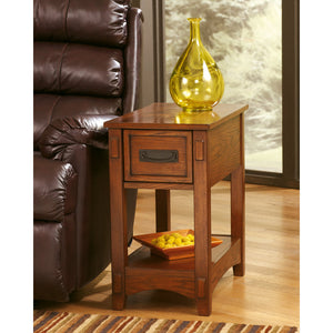 Breegin Brown Chairside End Table