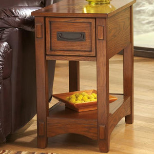 Breegin Brown Chairside End Table