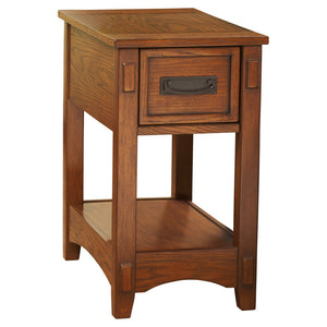 Breegin Brown Chairside End Table