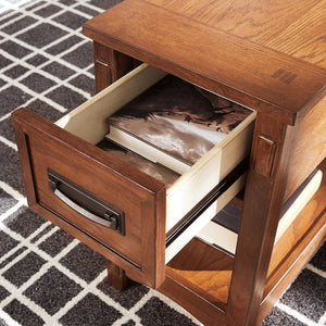 Breegin Brown Chairside End Table