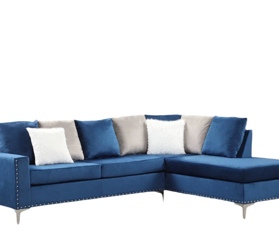 Cindy Neo Blue Reversible Sectional