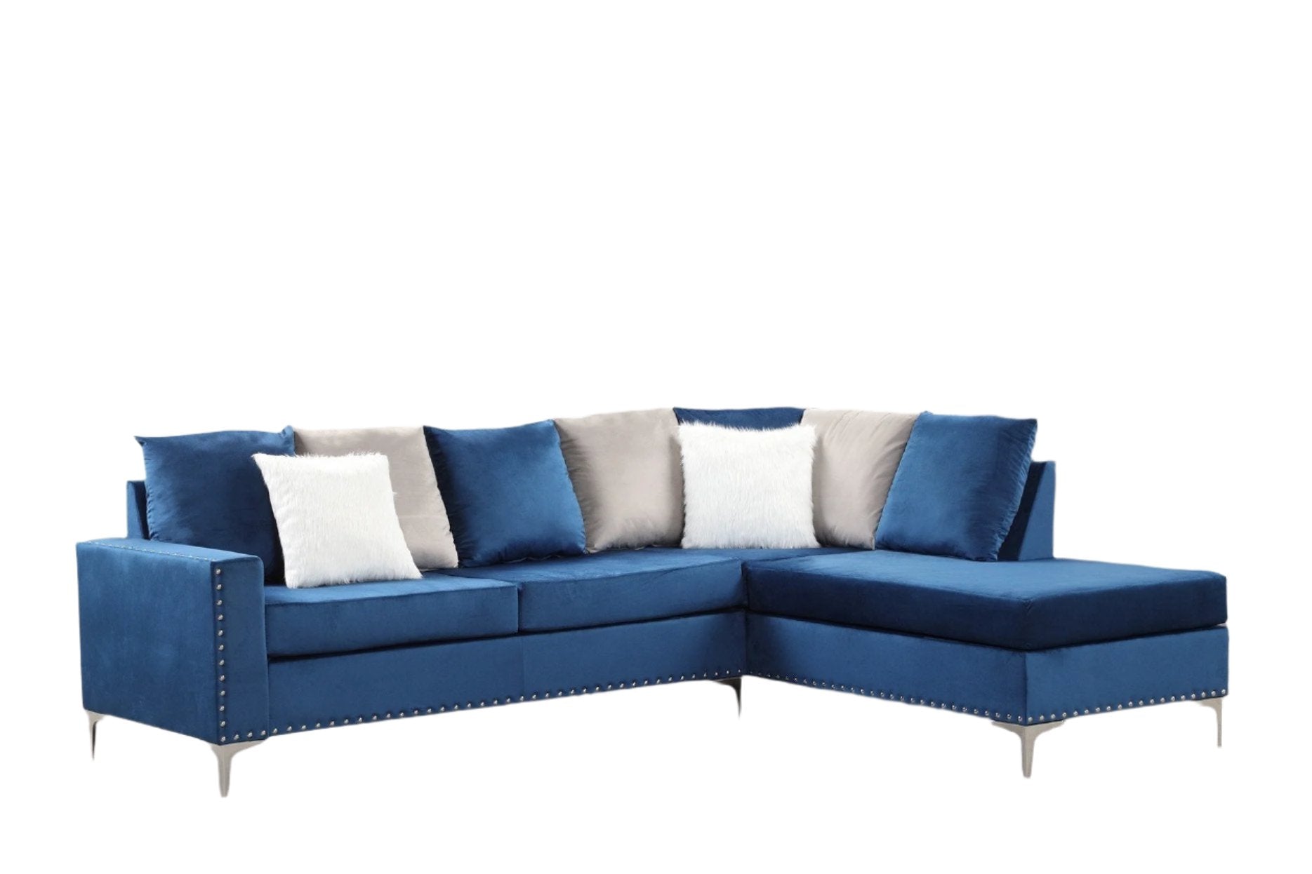 Cindy Neo Blue Reversible Sectional