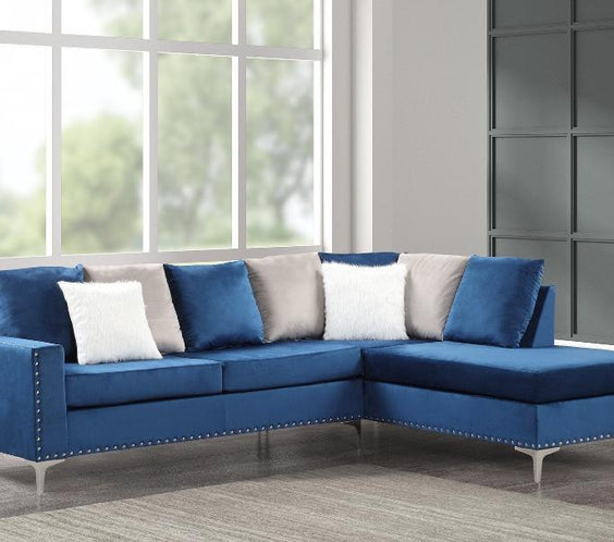 Cindy Neo Blue Reversible Sectional