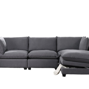 Cloud Neo Charcoal 4-Piece Modular Sectional