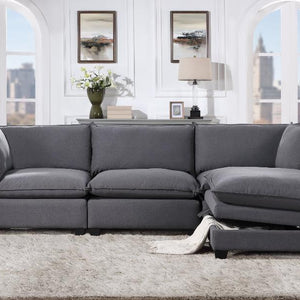 Cloud Neo Charcoal 4-Piece Modular Sectional