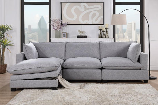 Cloud Neo Gray 4-Piece Modular Sectional