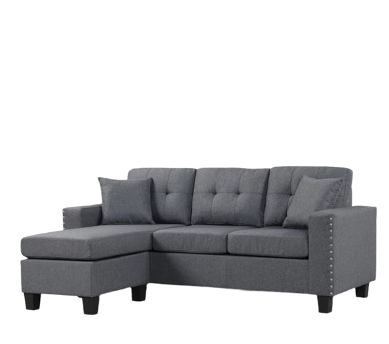 Cris Gray Reversible Sectional