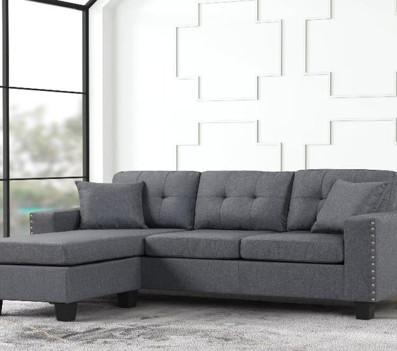 Cris Gray Reversible Sectional