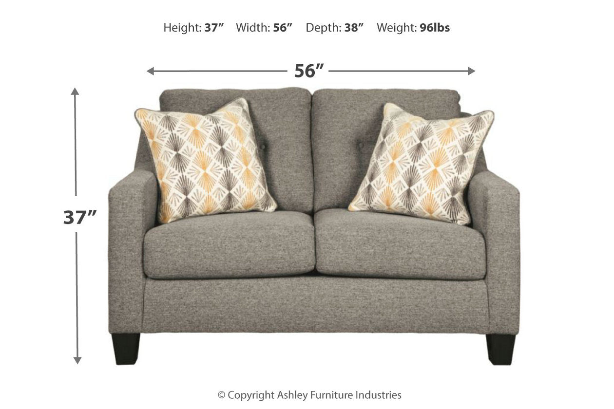 Daylon Graphite Loveseat