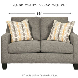 Daylon Graphite Loveseat