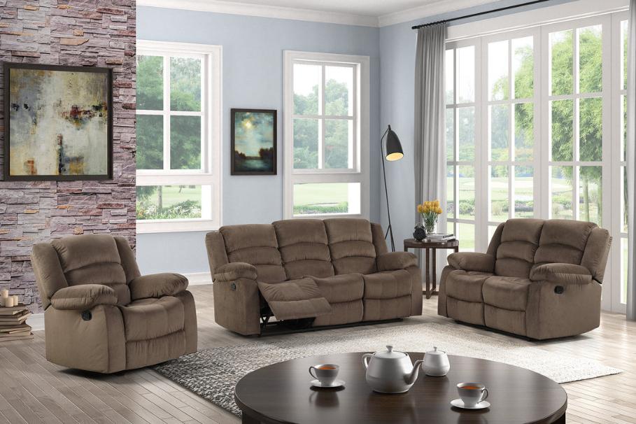 Dynamo Chocolate 3-Piece Reclining Living Room Set