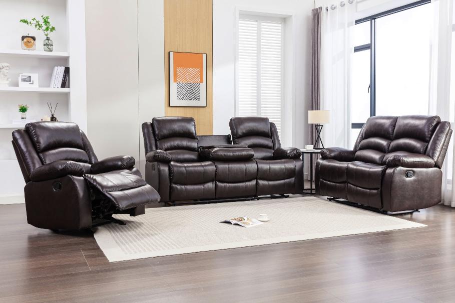 Dynamo Espresso 3-Piece Reclining Living Room Set