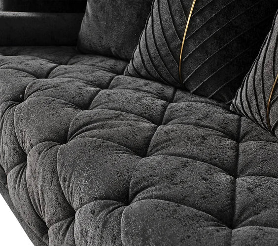 Elit sofa loveseat Charcoal