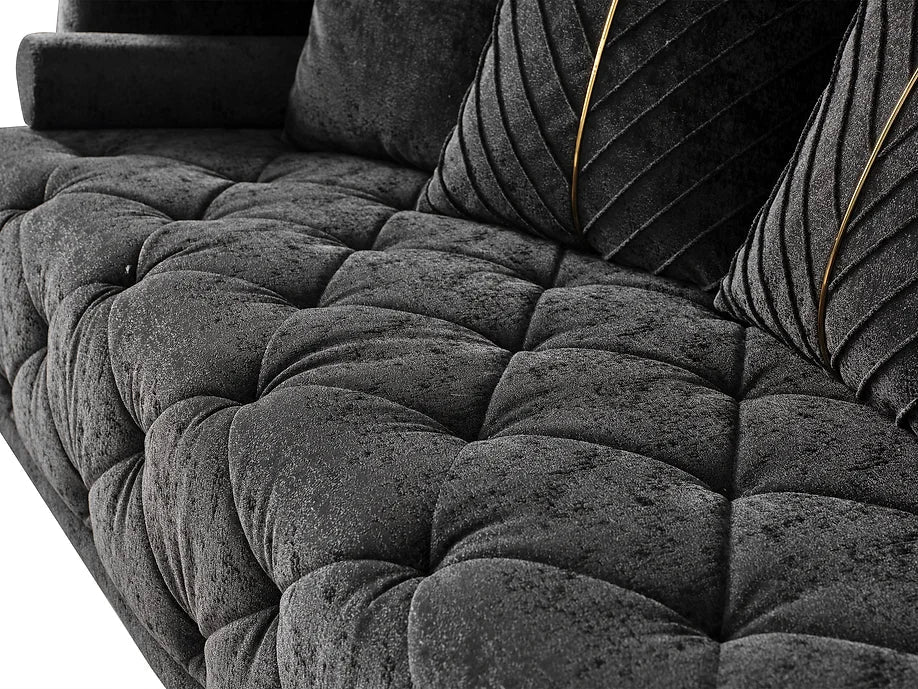 Elit sofa loveseat Charcoal