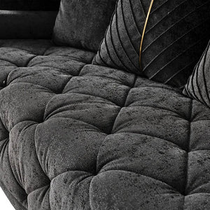 Elit sofa loveseat Charcoal