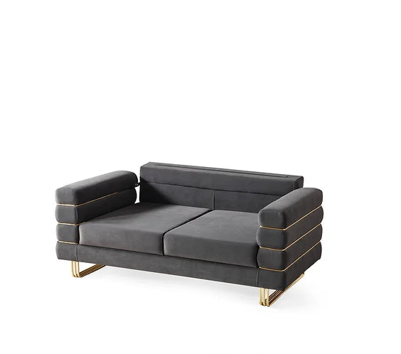 Luma Grey sofa and loveseat