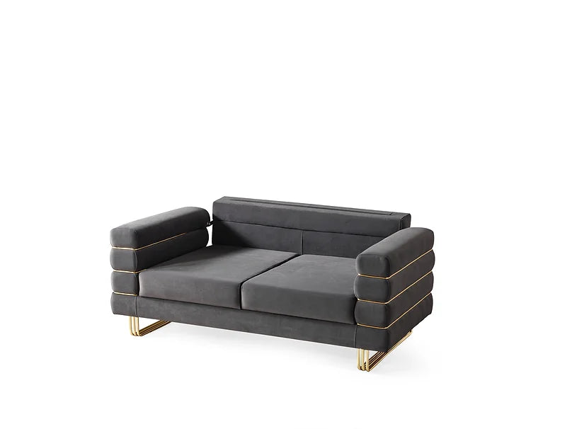 Luma Grey sofa and loveseat