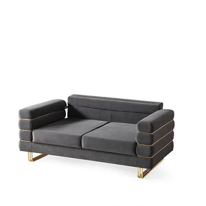 Luma Grey sofa and loveseat