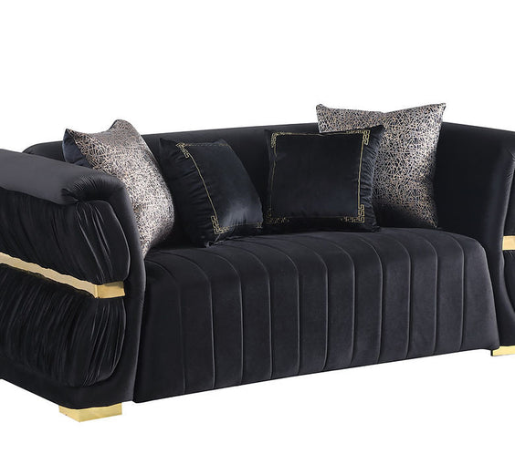 S2003 Anna (Black) SOFA & LOVESEAT