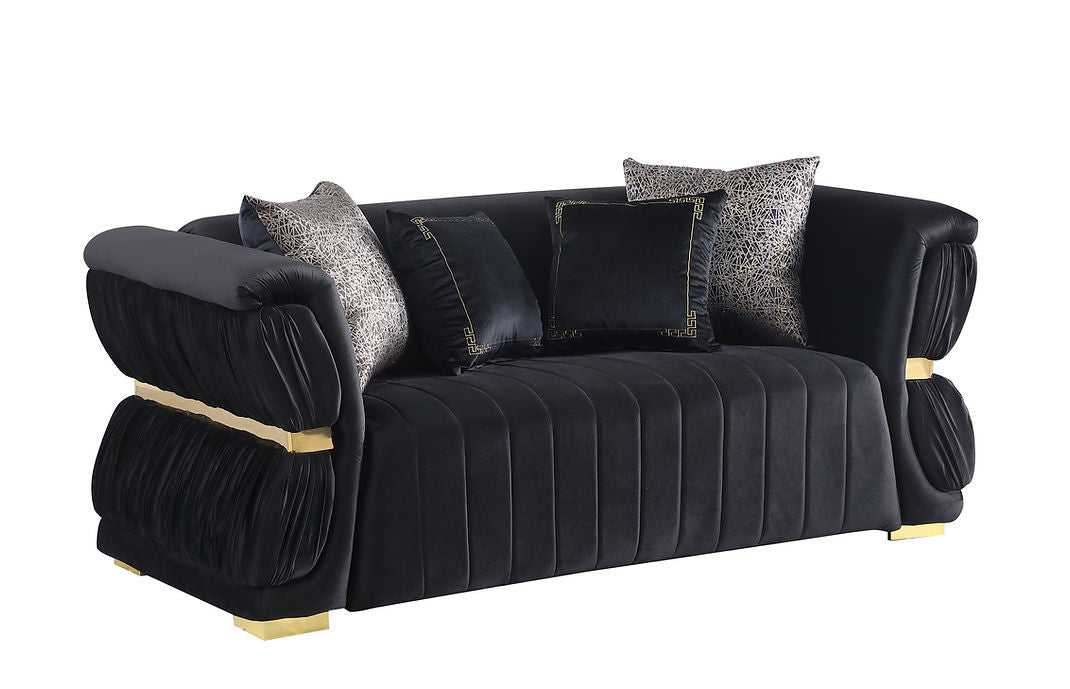 S2003 Anna (Black) SOFA & LOVESEAT