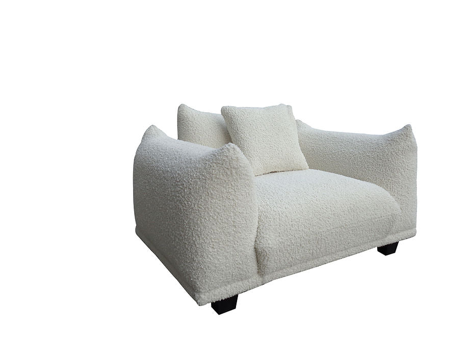 S3131 Homey sofa and oversized chair (White)