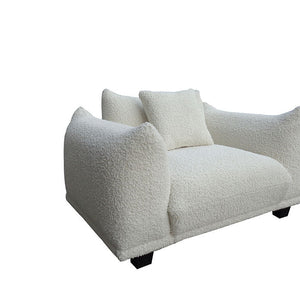 S3131 Homey sofa and oversized chair (White)