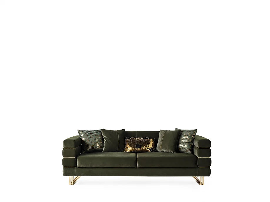 Luma Emerald sofa and loveseat