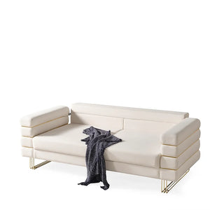 Luma White sofa and loveseat