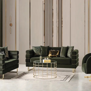 Luma Emerald sofa and loveseat