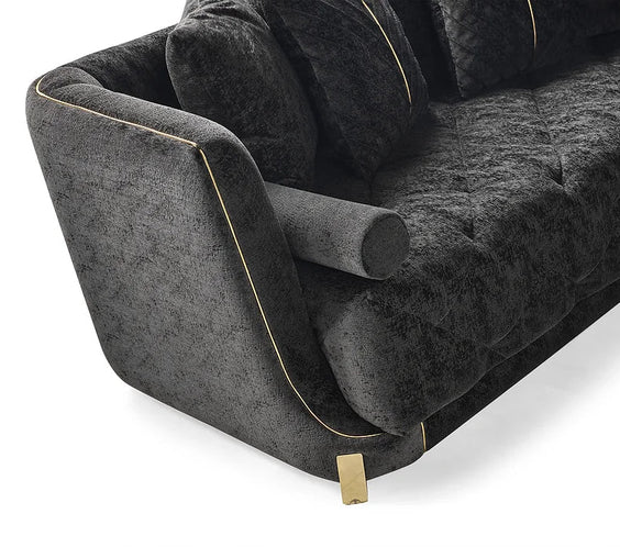 Elit sofa loveseat Charcoal