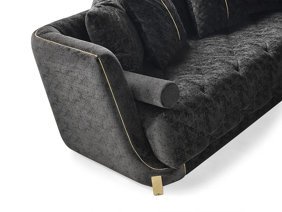 Elit sofa loveseat Charcoal