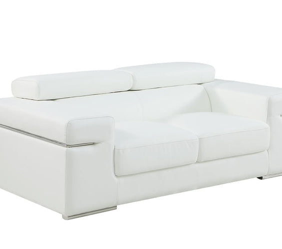 MI-8020 Soho White 2pc Love Seat & Sofa