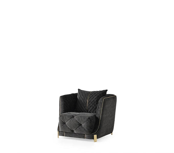 Elit sofa loveseat Charcoal