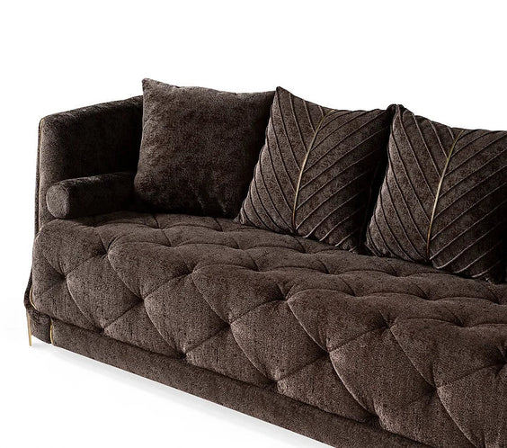 Elit sofa loveseat Brown