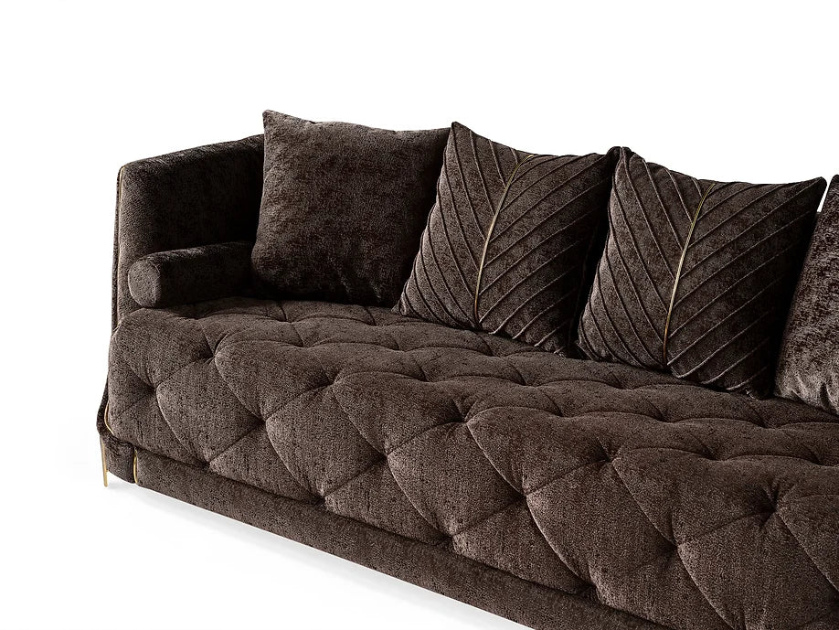 Elit sofa loveseat Brown