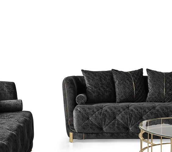 Elit sofa loveseat Charcoal