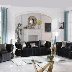 S2003 Anna (Black) SOFA & LOVESEAT