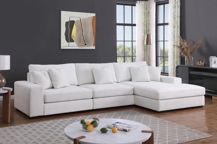 S859 Comfy (Cream) 3pcs sectional